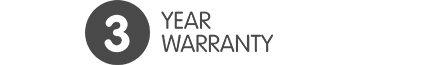 3 Year Warranty